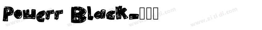Powerr Black字体转换